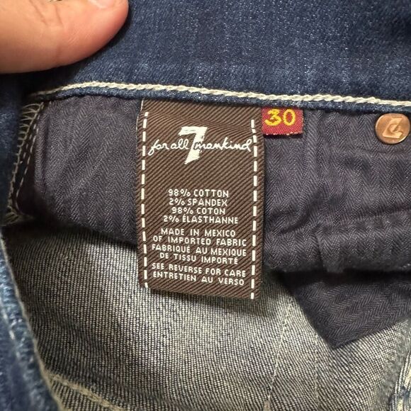 7 for all mankind boot cut dark wash jeans size 30 - Picture 7 of 7